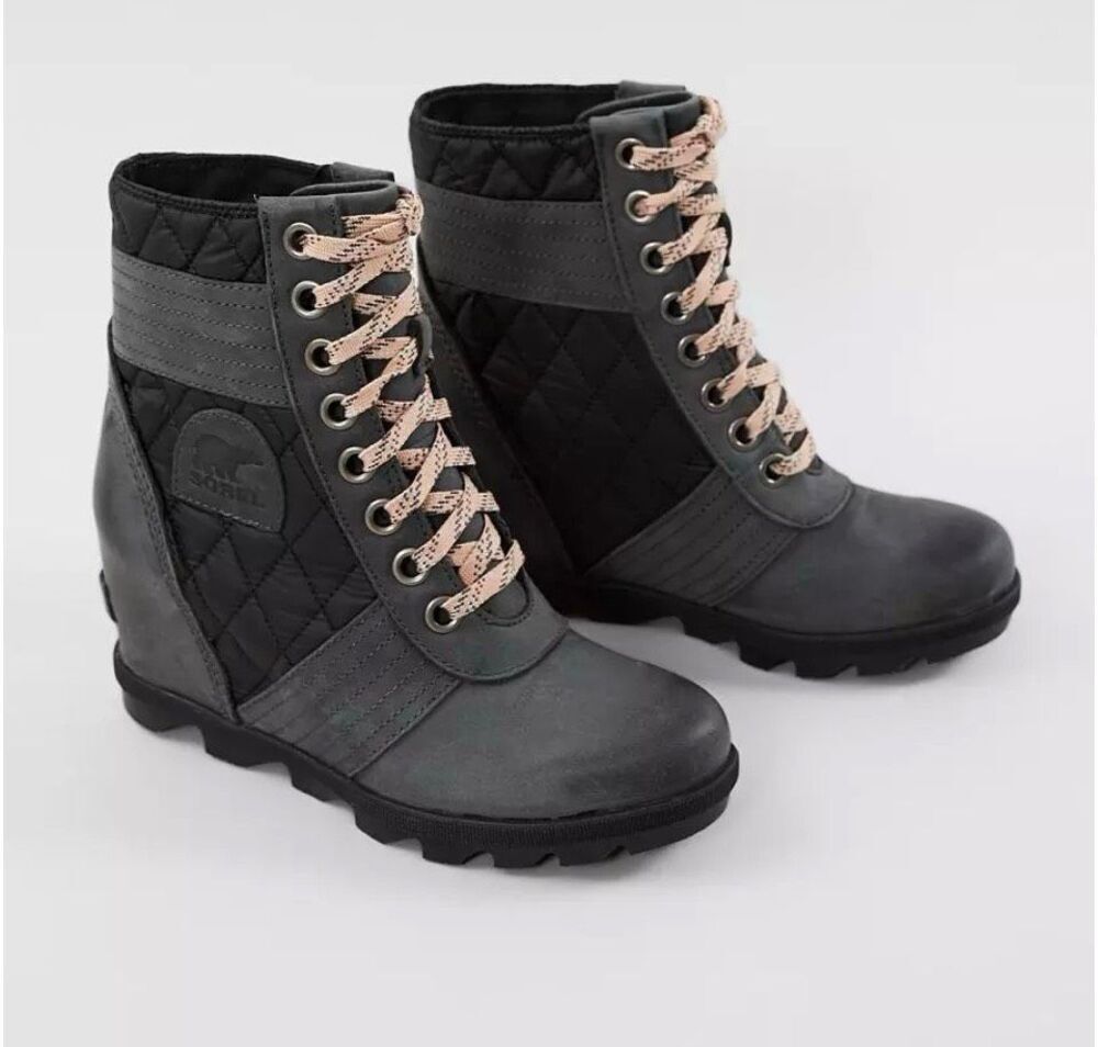 Sorel Waterproof Leather Lexie wedge boot - 9